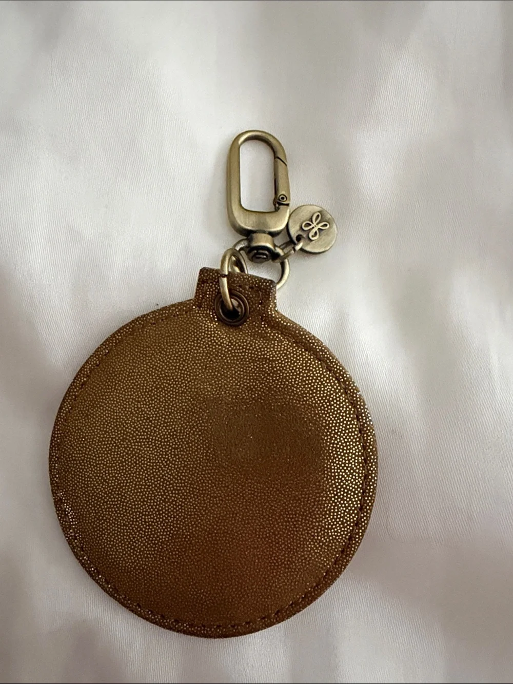 HOBO Metallic Gold Phone Mirror Keychain